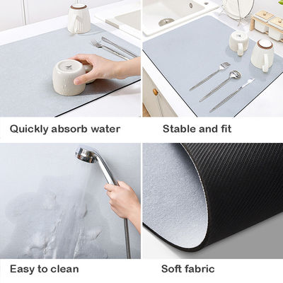 Reusable Heat Resistant Kitchen Dish Drying Mat for Table Decoration Accessories