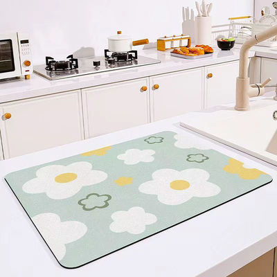 Reusable Heat Resistant Kitchen Dish Drying Mat for Table Decoration Accessories
