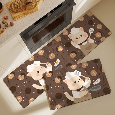 Diatom Mud Household Bathroom Carpet Door Mat Square Shape Quick-drying and Absorbent