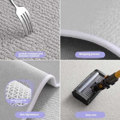 Interlocking Bathroom and Kitchen Floor Mats with Waterproof Polyester Fiber Material