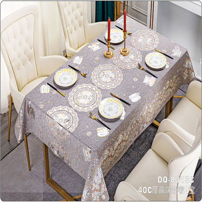 Waterproof Printed Pattern Pvc Table Cover Design for Home and Restaurant Easy to Clean