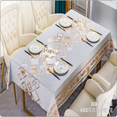 Waterproof Printed Pattern Pvc Table Cover Design for Home and Restaurant Easy to Clean
